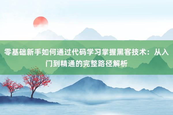 零基础新手如何通过代码学习掌握黑客技术:从入门到精通的完整路径解析